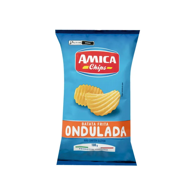 Batata Chips Amica Ondulada 100g - Amica