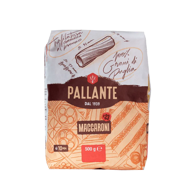 Massa Italiana Maccaroni Pallante 500g