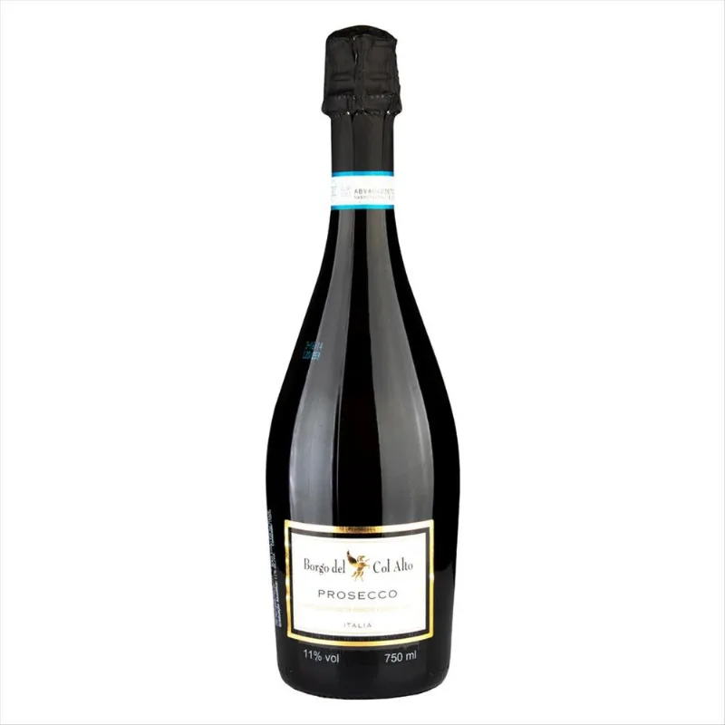 Espumante Branco Italiano Prosecco Borgo Del Col Alto Garrafa 750mL