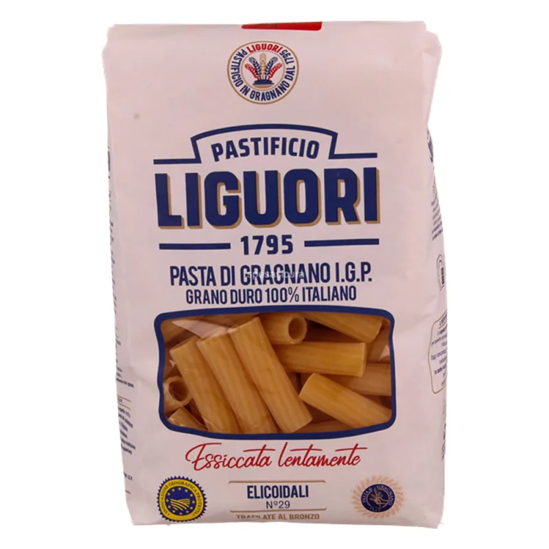 MACARRÃO DE SÊMOLA GRANO DURO ELICOIDALI 29 LIGUORI PACOTE 500G - LIGUORI