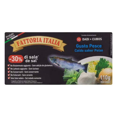 Caldo Fattoria Italia Peixe 110gr - FATTORIA ITALIA