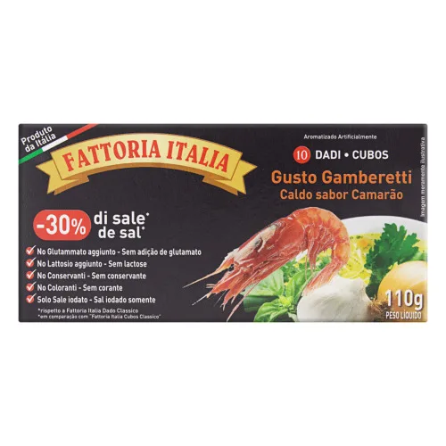 Caldo Fattoria Italia Camarao 110gr - FATTORIA ITALIA