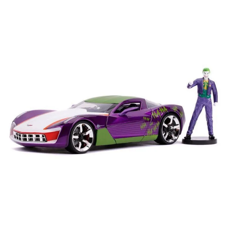 Miniatura - 09 Corvette com Figura Coringa 1/24 - JAD31199 Jada