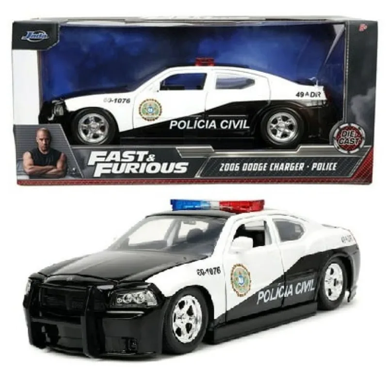 2006 Dodge Charger - Polícia Civil - Fast and Furious - Velozes e Furiosos - 1/24 - Jada