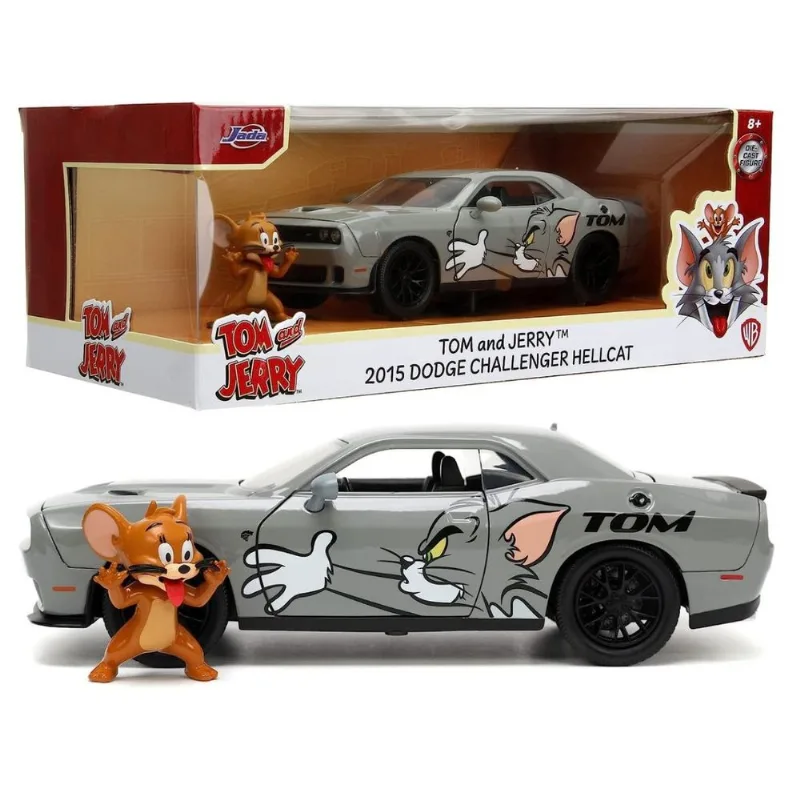 Jerry e 2015 Dodge Challenger Hellcat - Tom e Jerry - 1/24 - Jada