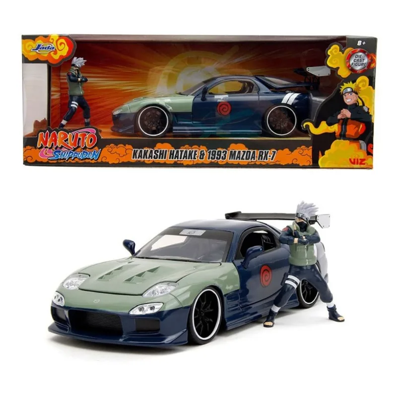 Kakashi Hatake e 1993 Mazda RX-7 - Naruto Shippuden - 1/24 - Jada