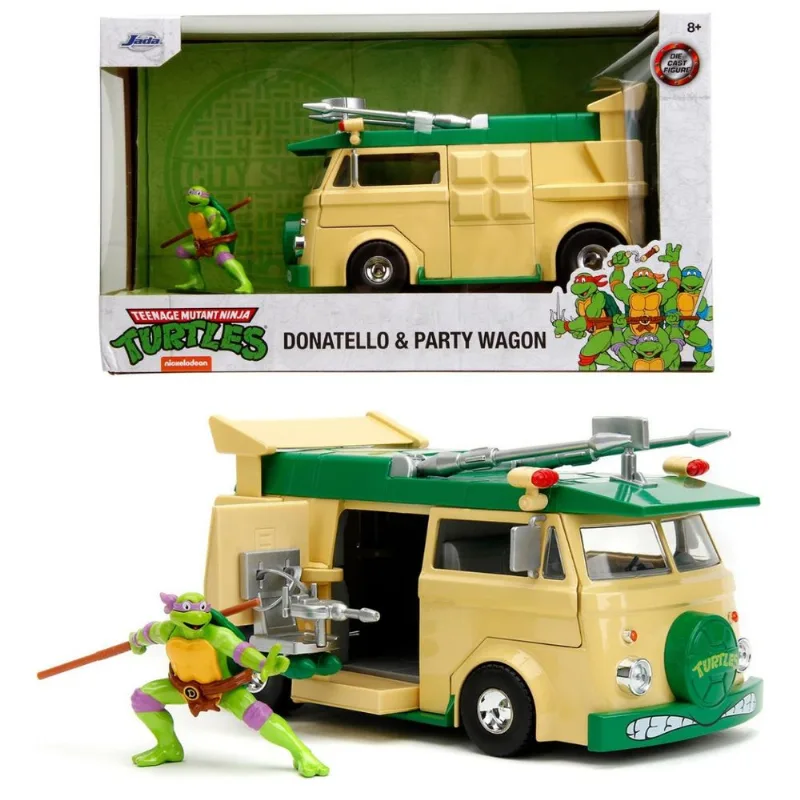 Donatello e Party Wagon - Tartarugas Ninja - Ninja Turtles - 1/24 - Jada