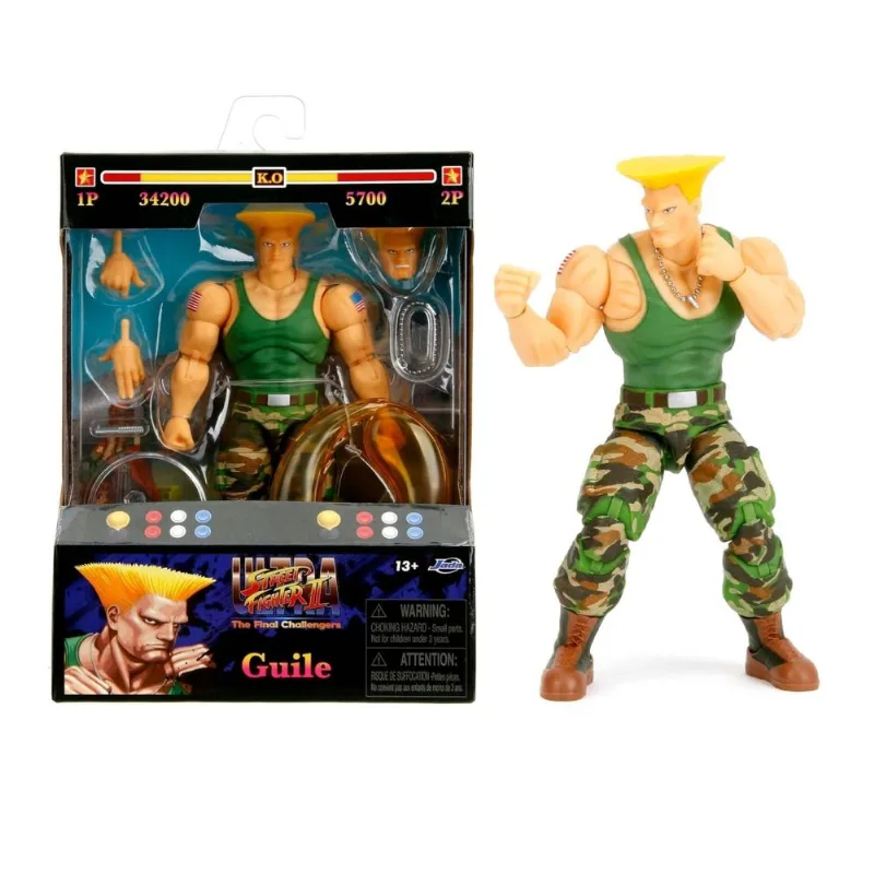 Guile - Ultra Street Fighter II - Boneco Articulado - Jada