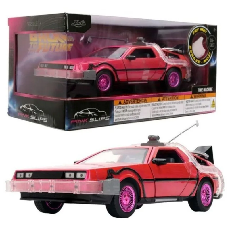 Delorean - Time Machine c/ Luz - Back to the Future I - Pink Slips - 1/24 - Jada