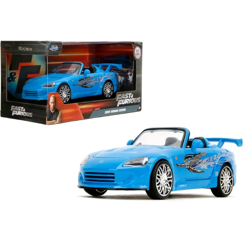2001 Honda S2000 Azul - Velozes e Furiosos - 1/24 - Jada
