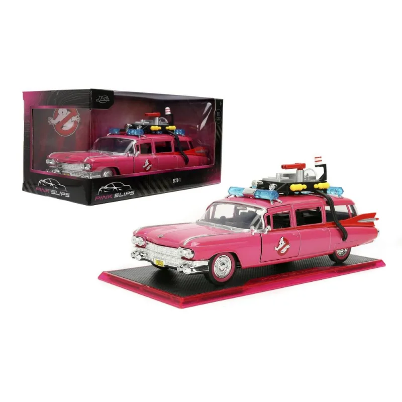 Cadillac Fleetwood ECTO-1 Caça Fantasmas - Ghostbusters - Pink Slips - 1/24 - Jada