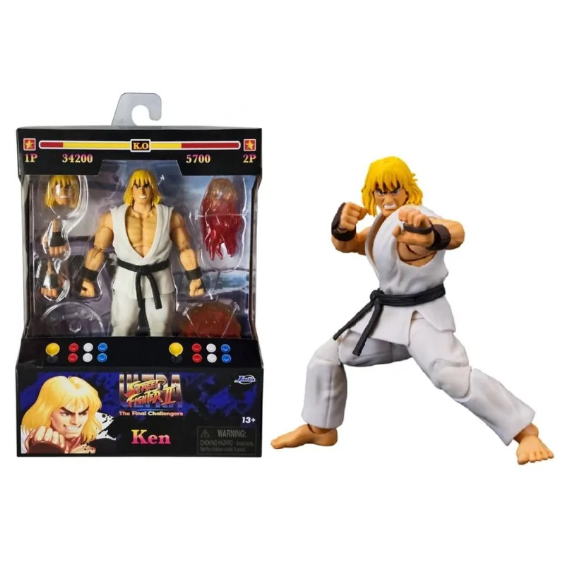 Ken - Player 2 - Ultra Street Fighter II - Boneco Articulado - Jada