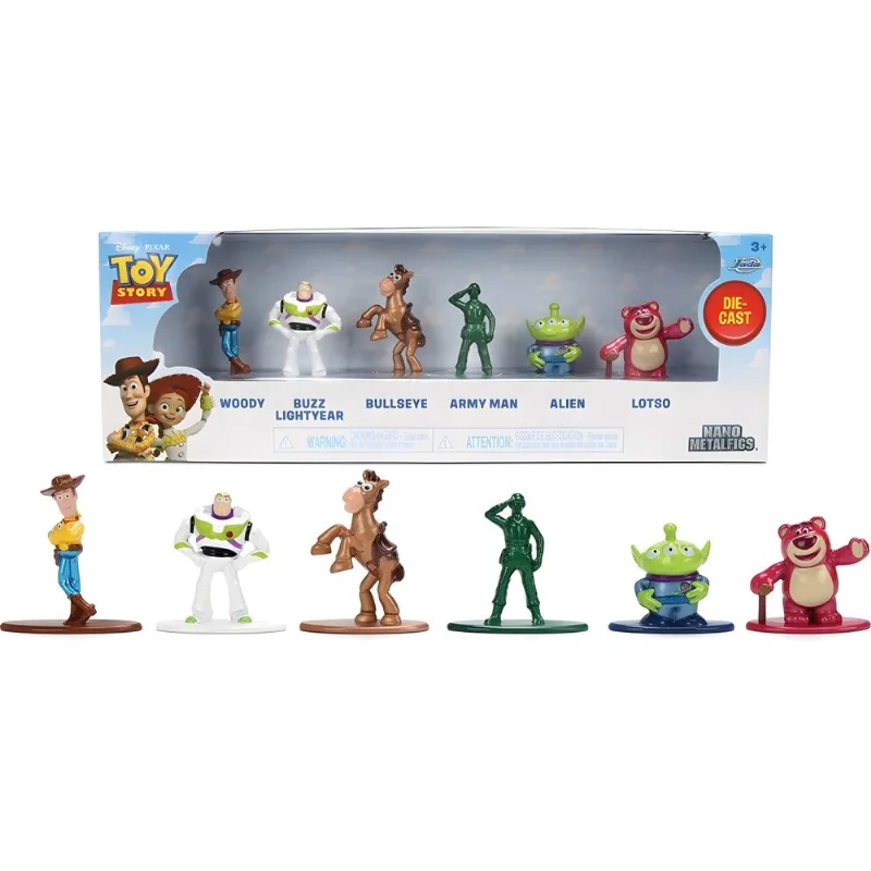 Pack c/ 6 Nano Metalfigs - Toy Story - Jada