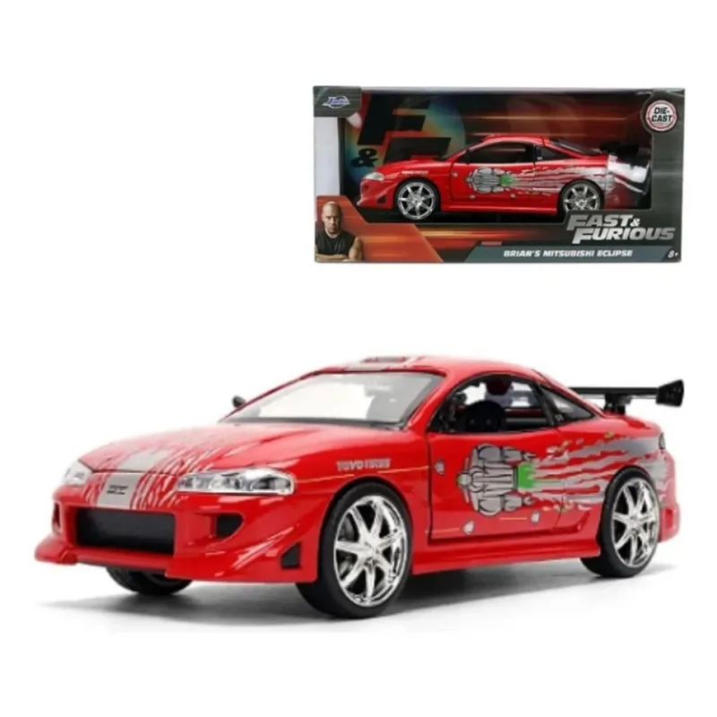 Velozes E Furiosos - Mitsubishi Eclipse 1995 Brian Vermelho 1/24 – Jada Toys