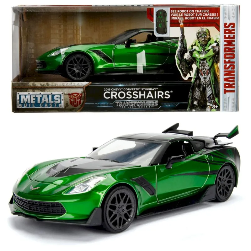 Crosshairs 2016 Chevy Corvette Stingray - Transformers The Last Knight - 1/24 - Jada