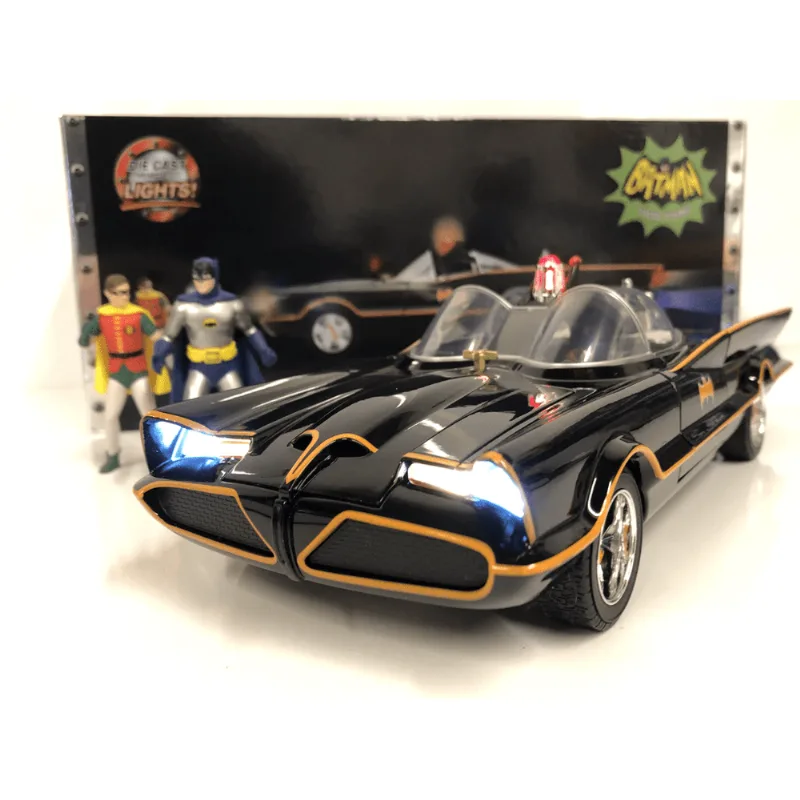 Carro Clássico TV Serie Batmobile com Die Cast Figures