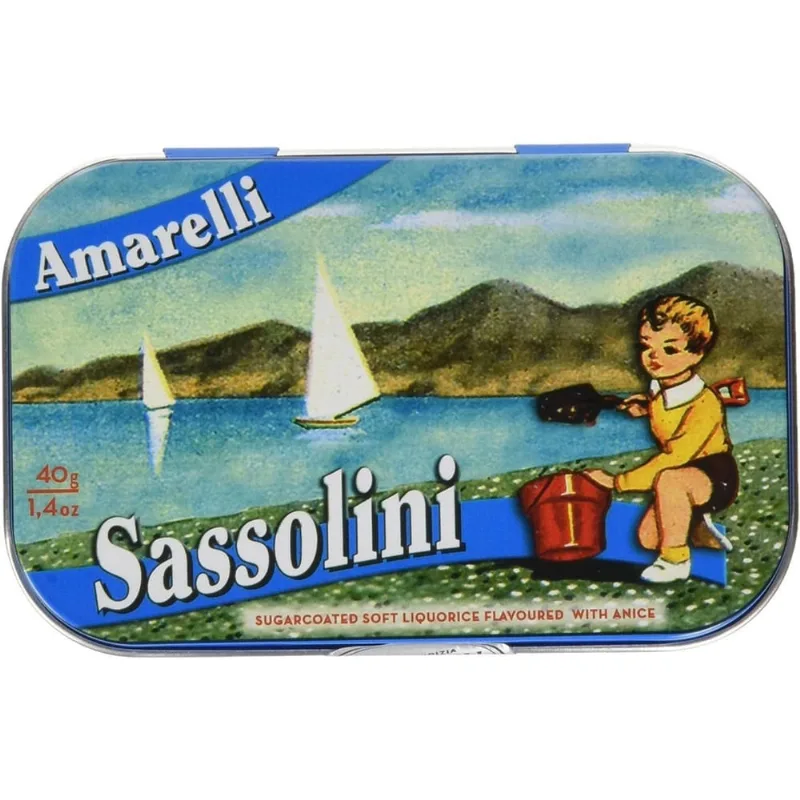 Bala De Licorice Sassolini Amarelli 40G