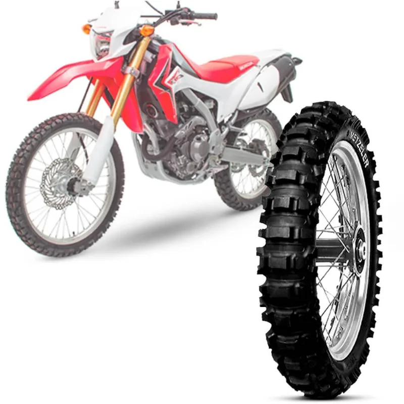 Pneu Moto Crf 250 L Metzeler 100/100-18 64m Nhs Traseiro Mc5