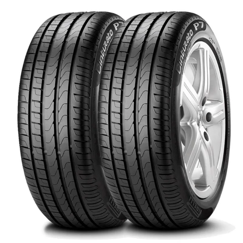 Kit 2 Pneu Pirelli Aro 17 225/45r17 91y Cinturato P7 Run Fla