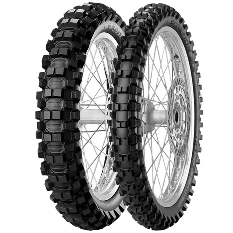 2 Pneu Moto Pirelli 100/90-19 57M 80/100-21 51M Scorpion mx Extra X