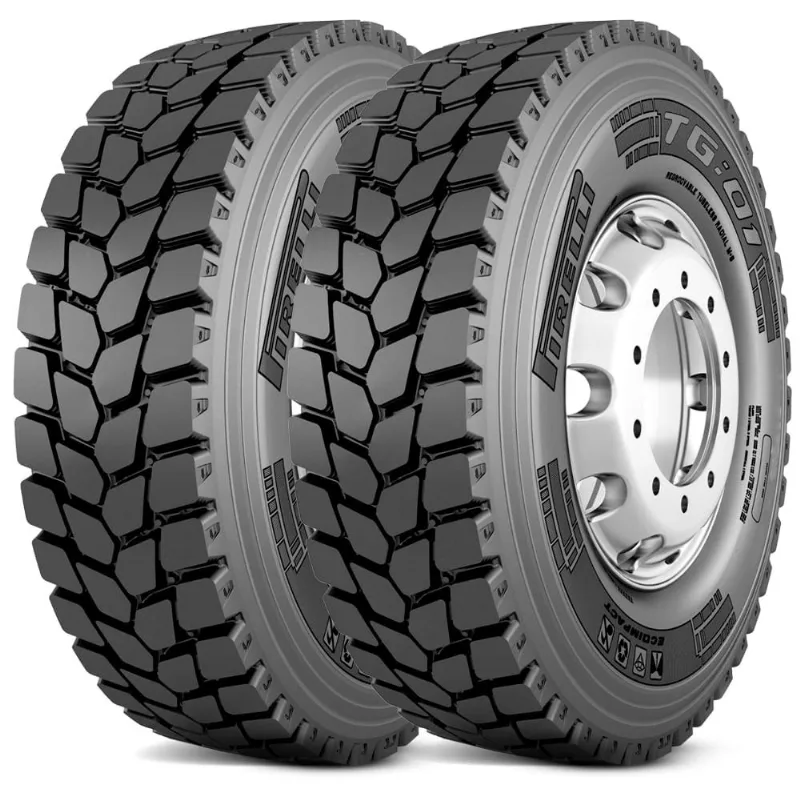 Kit 2 Pneu Aro 22,5 295/80r22.5 152/148l M+s Tg01