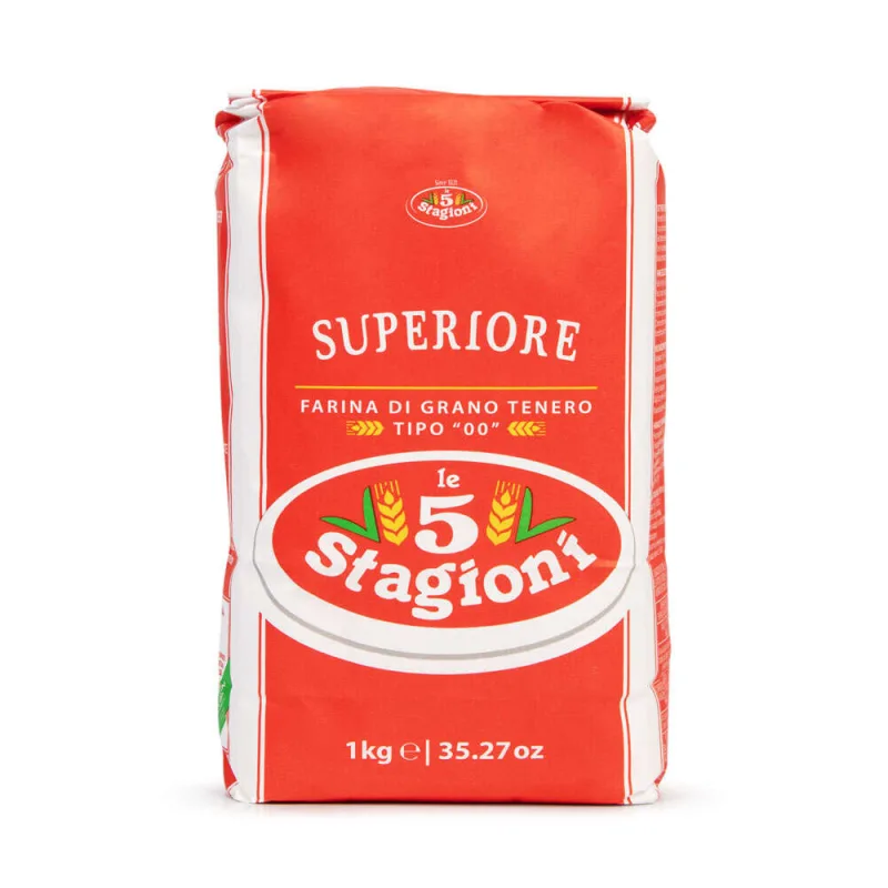 Farinha de Trigo Italiana Superiore 00 Le5stagioni 1Kg - Stagioni - Mercearia E Gastronomia
