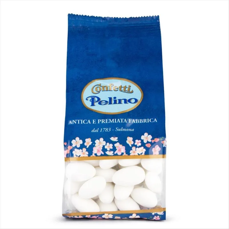 Amêndoa Confeitada Italiana Confetti Pelino Branca 150g
