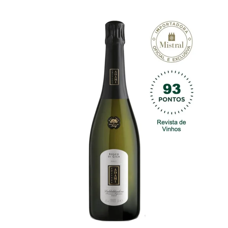 Prosecco di Valdobbiadene Bosco di Gica Brut (Adriano Adami) 750ml - ADAMI - Mercado