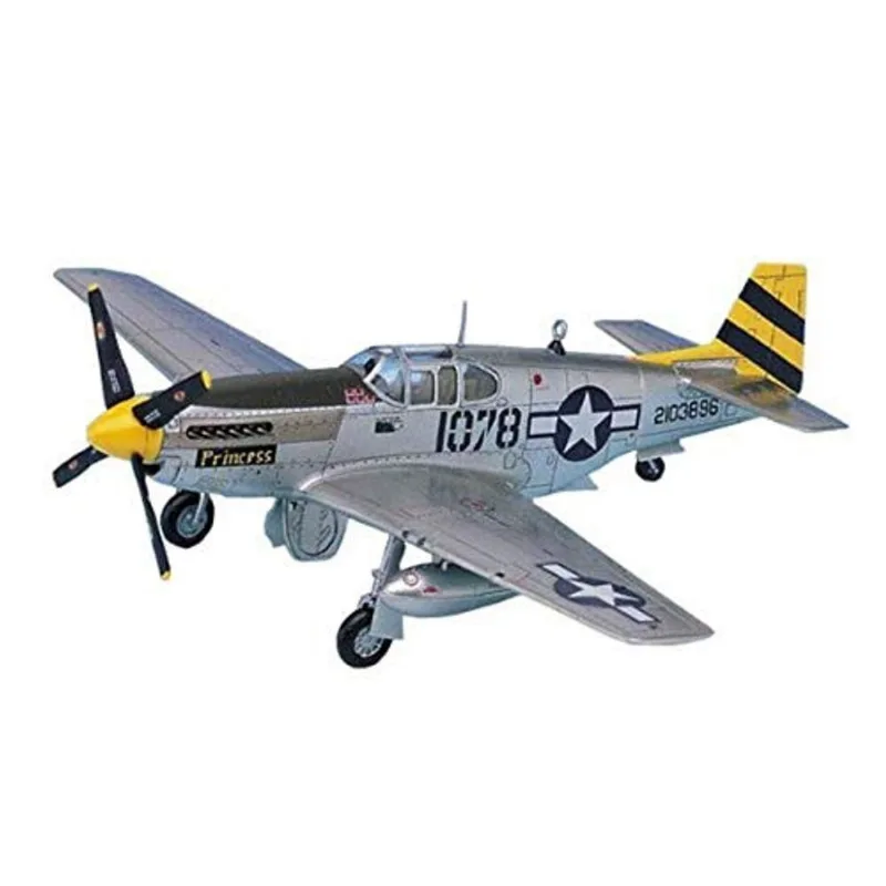 Academy P-51c Mustang 1:72 - Kit de Montagem Plástico Com Detalhes Autênticos