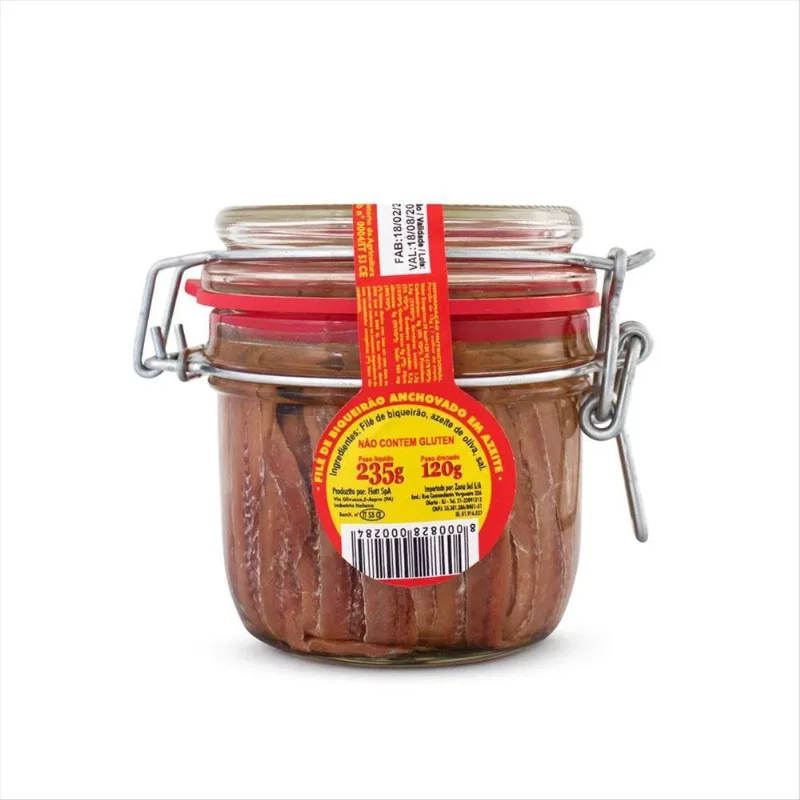 Filetes De Anchova Italiana Em Azeite De Oliva Flott 120g