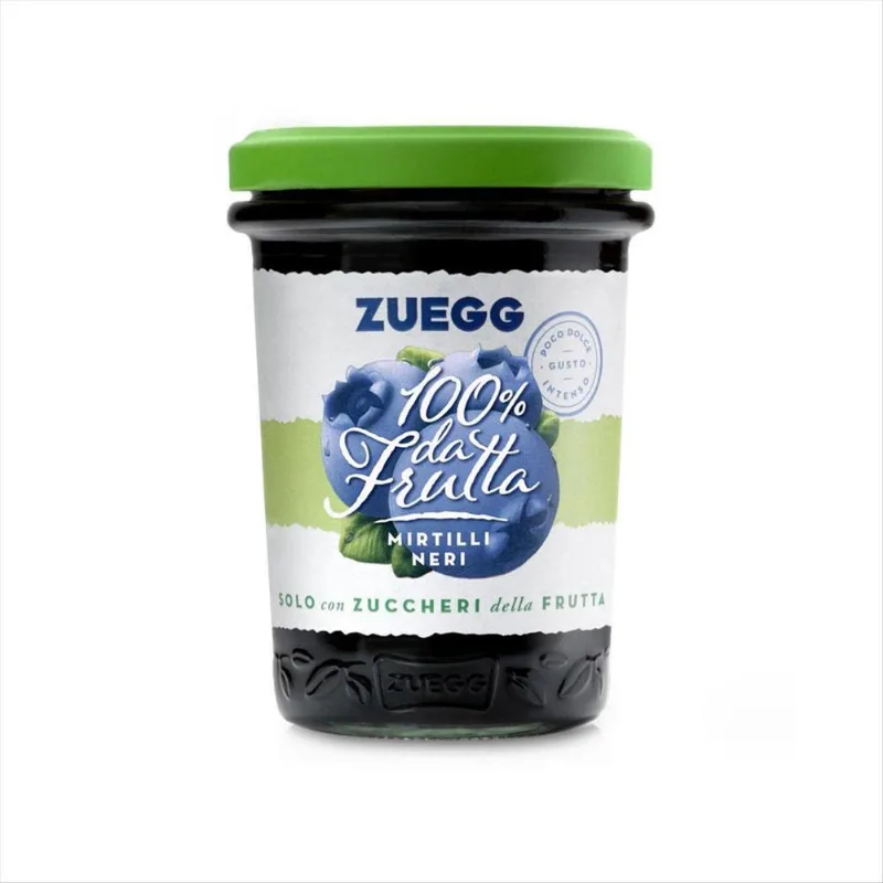 Geleia Italiana Zuegg 100% Da Fruta Mirtilo Vidro 250g