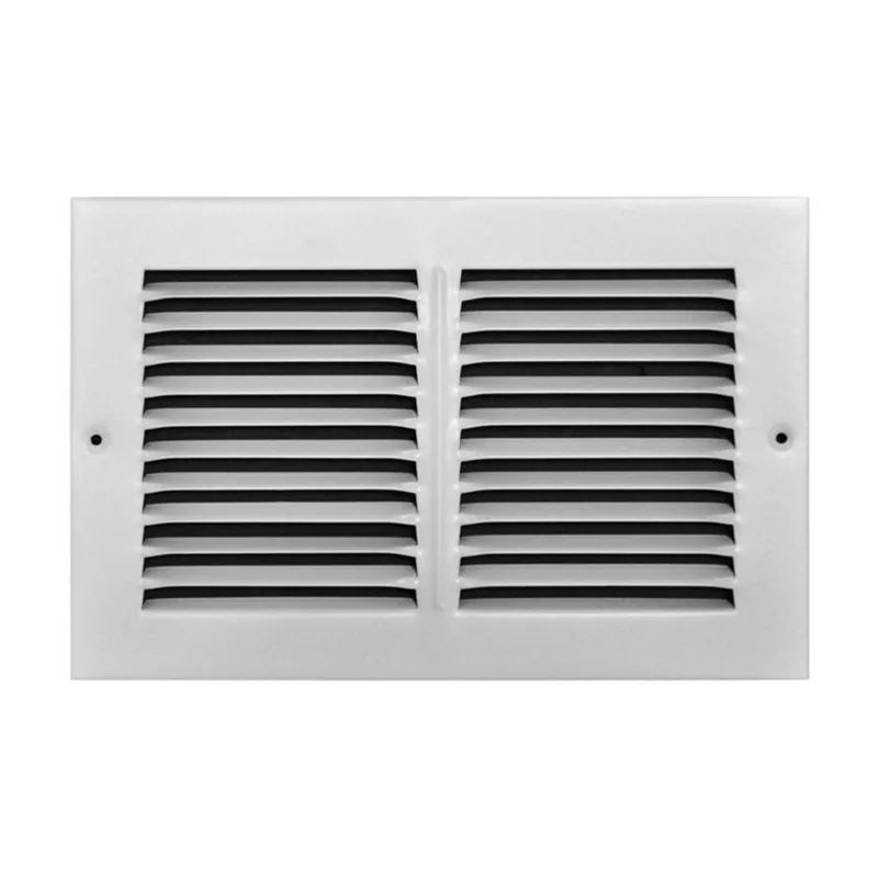 Return Air Grille Tru Aire 15x25cm Com Revestimento A Pó Unidirecional Branco