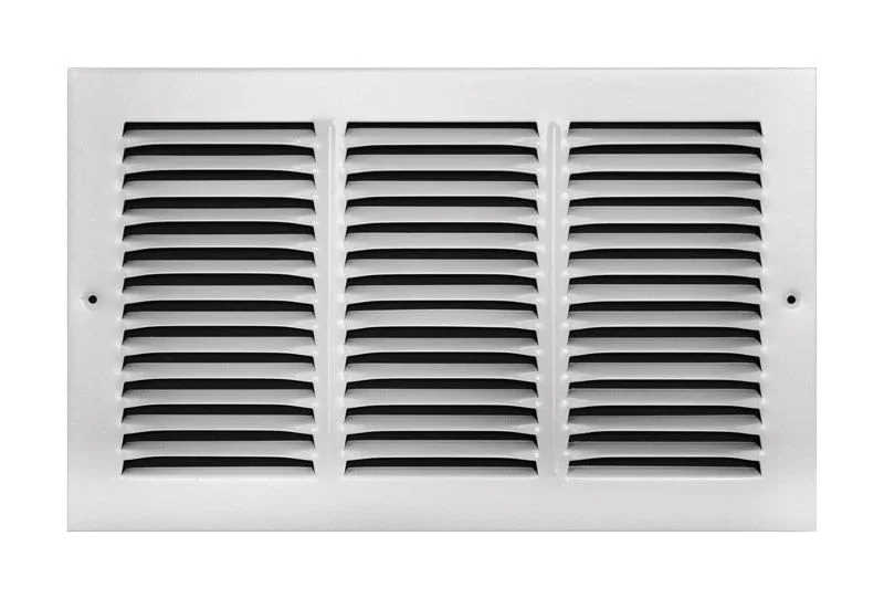 Return Air Grille Tru Aire 20x35cm Com Revestimento A Pó Unidirecional Branco