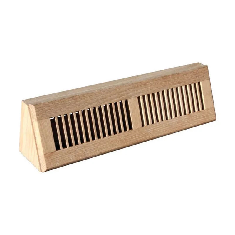 Difusor De Rodapé Tru Aire 10 Cm A X 45 Cm W Madeira Bidirecional De Carvalho Marrom