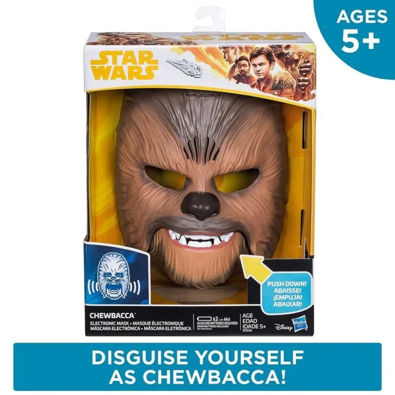 Máscara Chewbacca Star Wars The Force Awakens - Sons e Muda Voz - Hasbro - Games