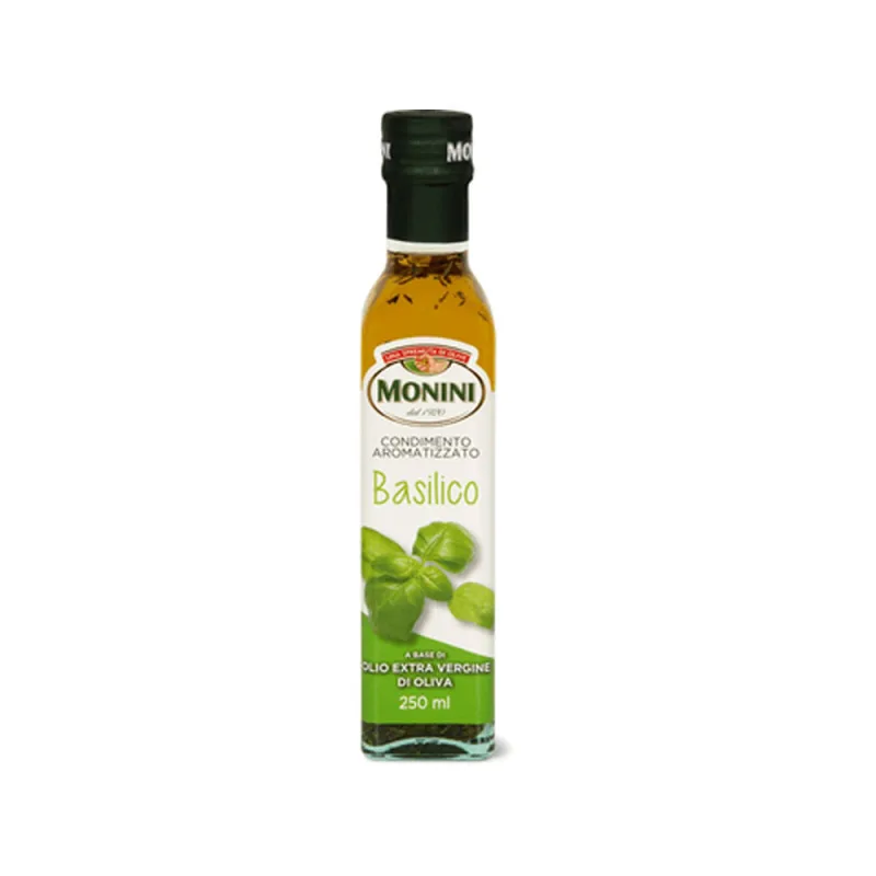 Azeite Oliva Italiano Monini Aromático Manjericão 250ml - Monini - Importados