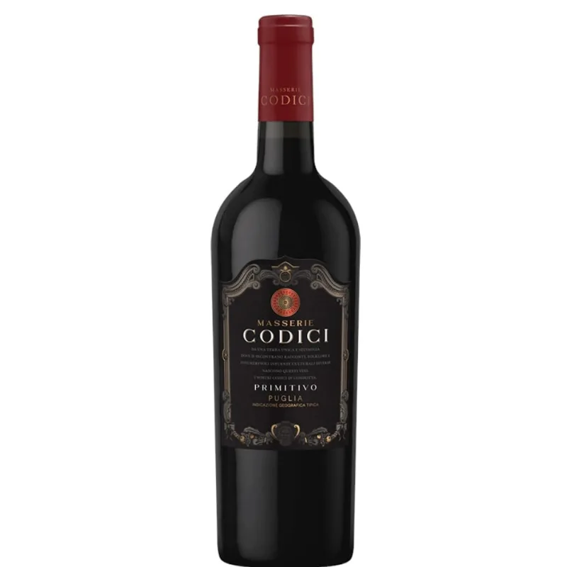 Vinho Italiano Tinto Primitivo Puglia Codici Masserie 750ml