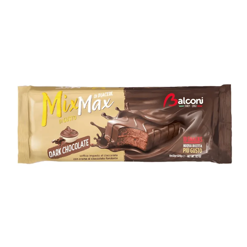 Mini Bolo Italiano Balconi Mix Max Dark Chocolate 32g