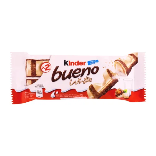 Chocolate Kinder Bueno White 39g - KINDER BEUNO - Mercearia