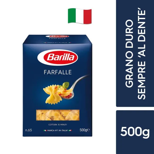 Macarrão De Sêmola Farfalle 65 Barilla Caixa 500g - BARILLA - Mercearia