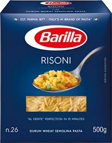 Massa De Sêmola Risoni Nº 26 Barilla Caixa 500g - BARILLA - Mercearia
