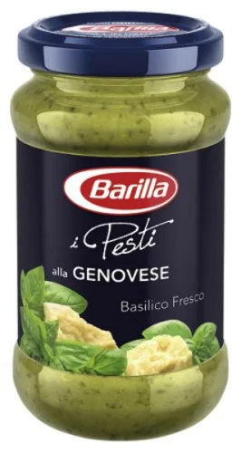 Sauce Pesto Alla Genovese Barilla | Sauce Italienne Pot Verre Basilic Standard A Rechauffer Pesto Genovese - BARILLA - Mercearia