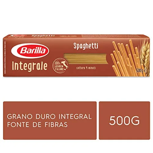 MACARRÃO DE SÊMOLA GRANO DURO INTEGRAL ESPAGUETE BARILLA CAIXA 500G - BARILLA