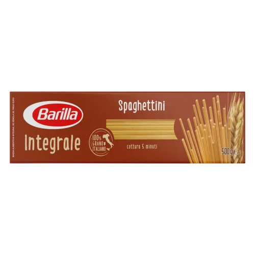 MACARRÃO DE SÊMOLA GRANO DURO INTEGRAL ESPAGUETINI BARILLA CAIXA 500G - BARILLA