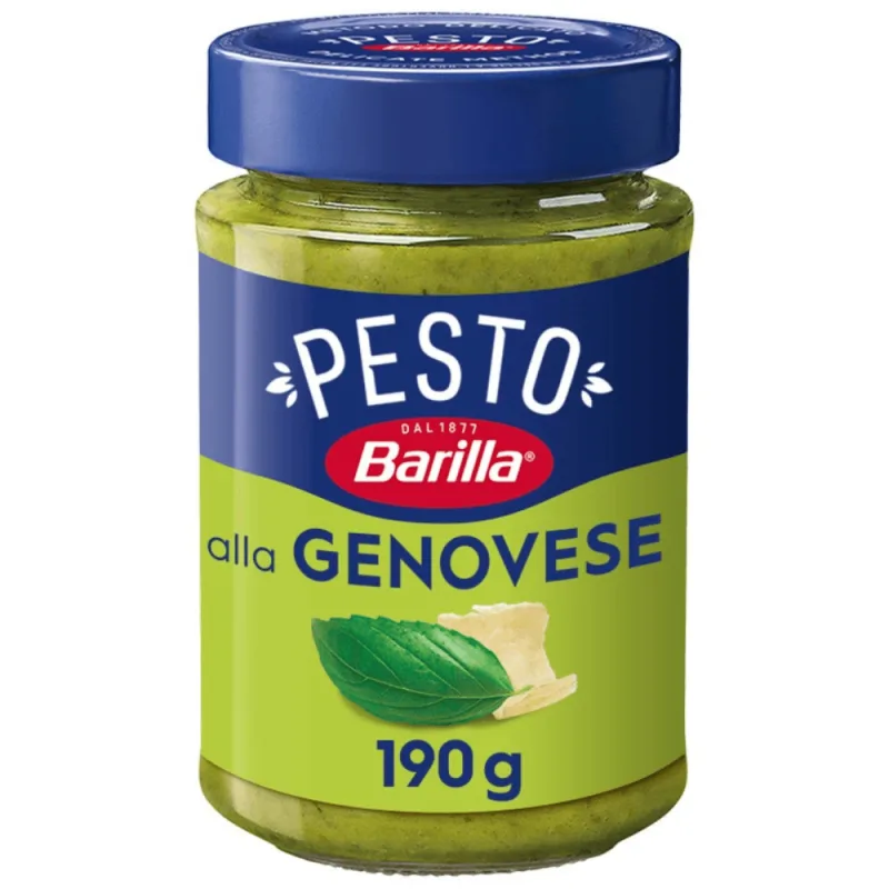 Molho Pesto com Manjericão Genovese Barilla 190ml - Barilla - Mambo