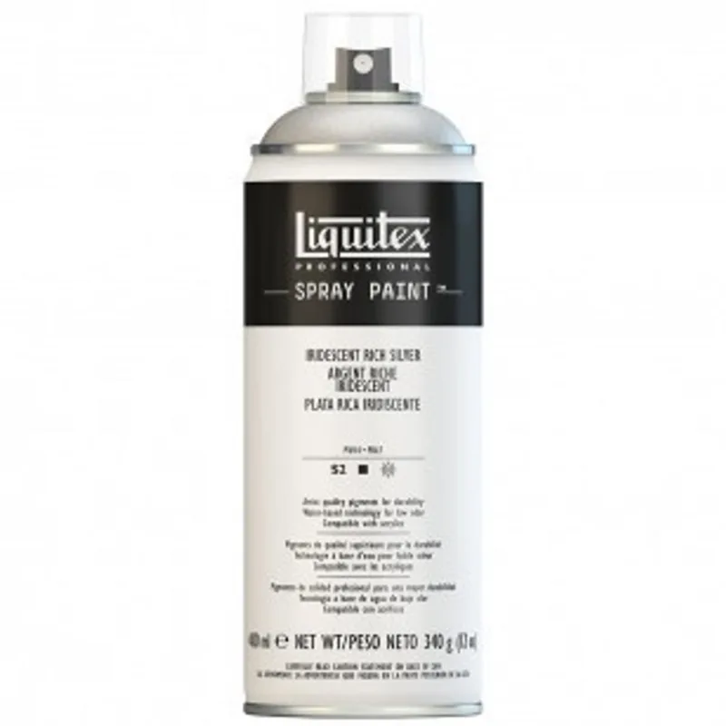 Tinta Acrílica Spray Liquitex 400ml 0239 Iridescent Silver