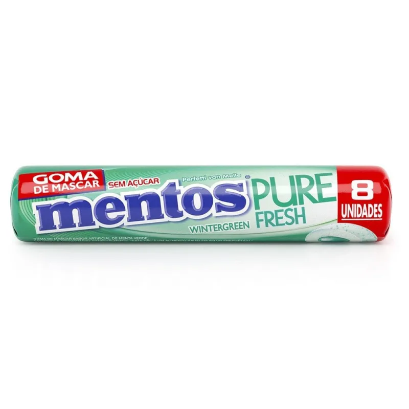 GOMA DE MASCAR PURE FRESH WINTERGREEN 16G - FRESH - Mercearia