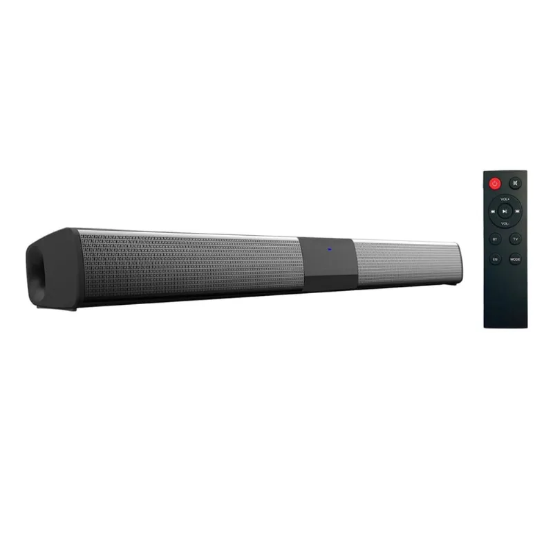 Barra de som Bluetooth preta/subwoofer de alto-falante de ba