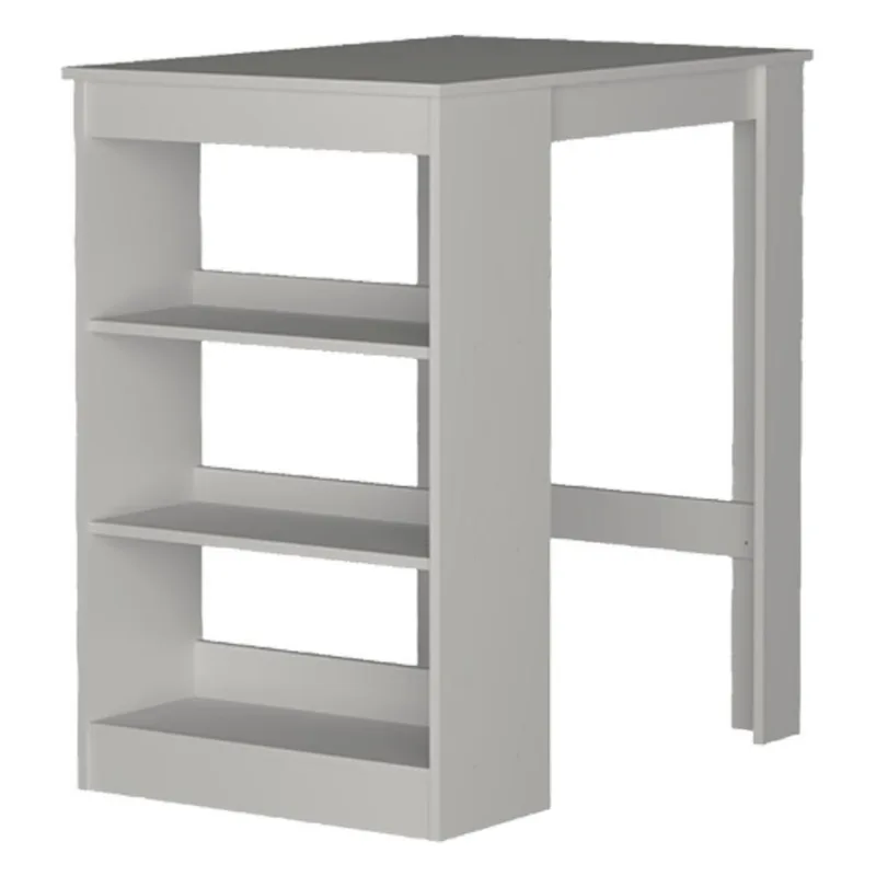 Mesa Bancada para Cozinha B15 MDP 90cm Branco 2 Lugares Nova Mobile