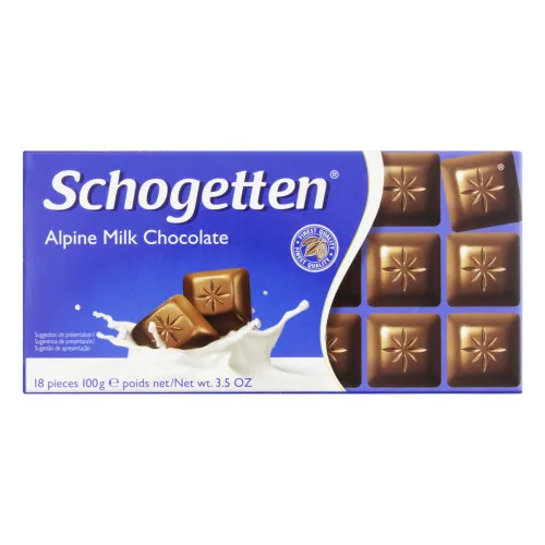 CHOCOLATE AO LEITE SCHOGETTEN CAIXA 100G - SCHOGETTEN